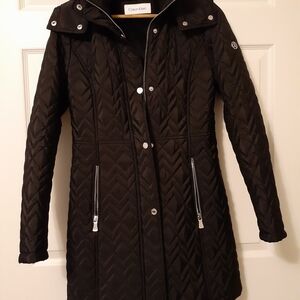 Calvin Klein Women's Black Quilted Puffer Coat
